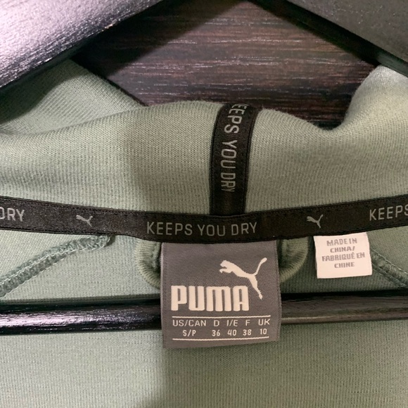 PUMA green hoodie size M - Picture 6 of 8